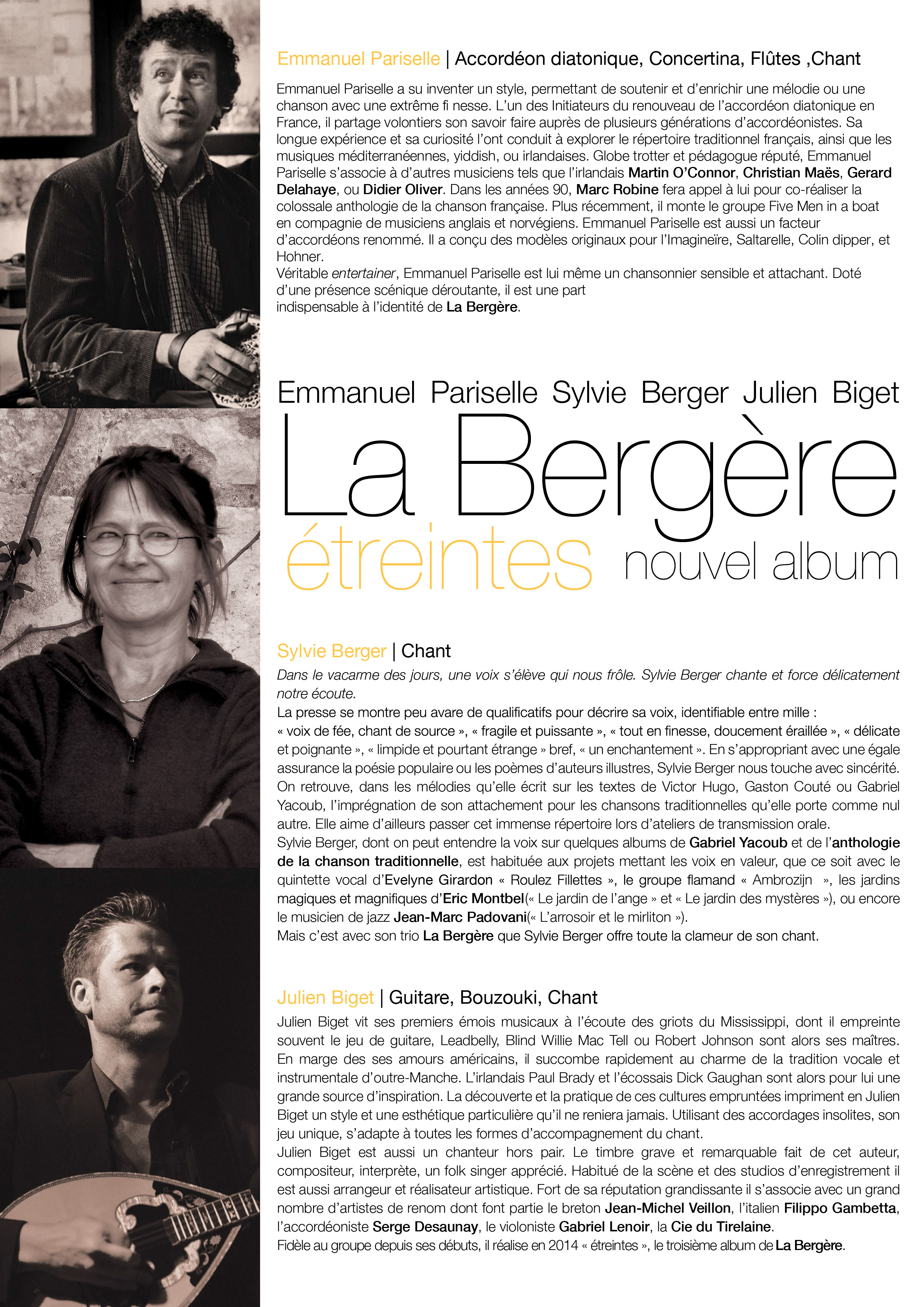 Dossier bergere 